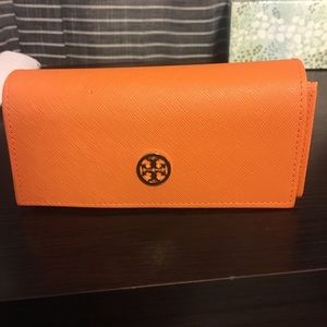 Tory Burch Orange Glasses Case